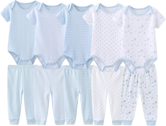 Unisex Baby Boy Girl Pants Sets 10 pack Cotton Casual New born Clothes Comfort Infant Outfit