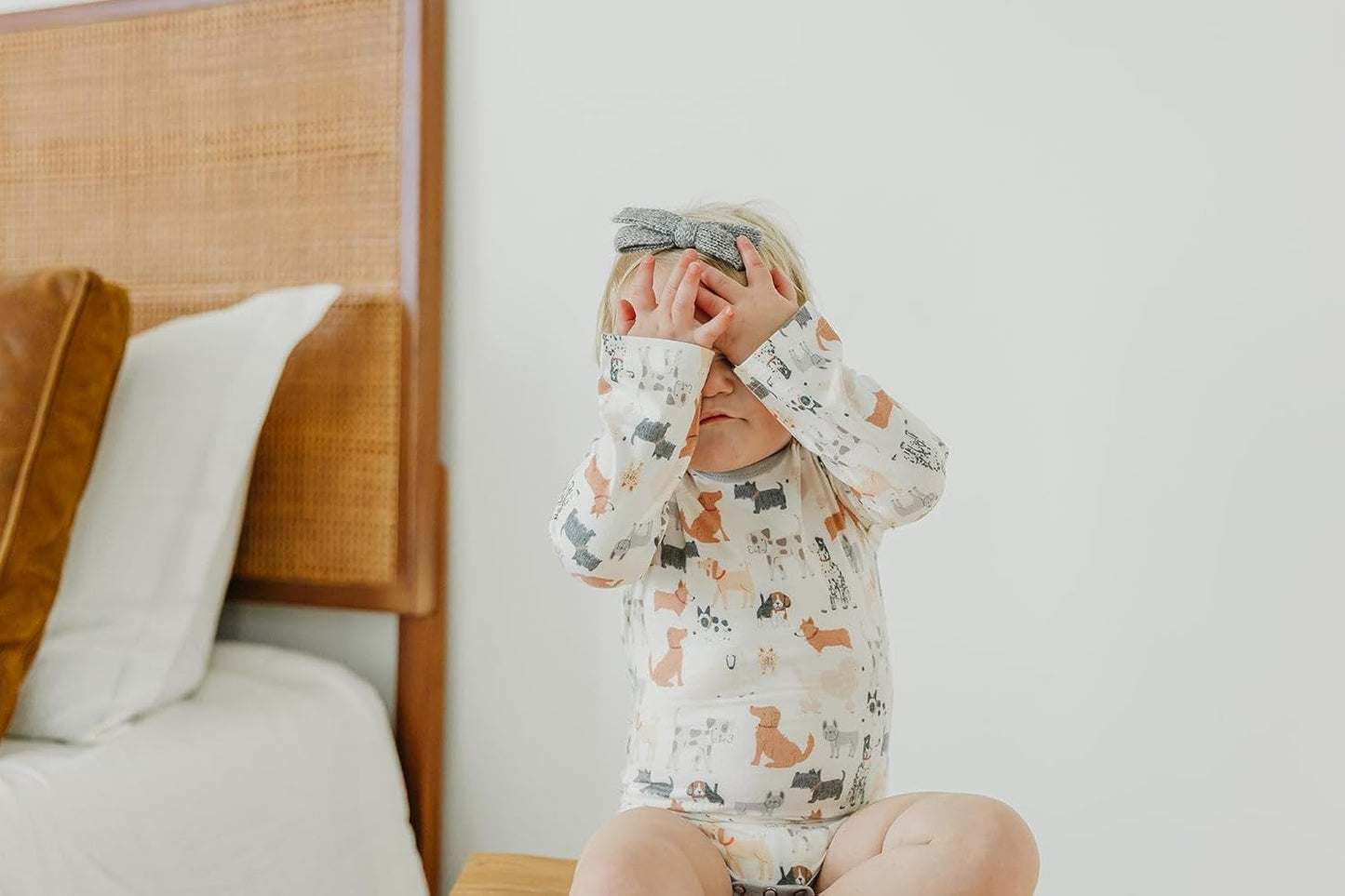Copper Pearl Long Sleeve Bodysuit Baby: Ultra Soft Baby for Newborns, Boys, and Girls - Stylish, Comfortable, Overlap Shoulders, Premium Knit Fabric - Newborn, Rufus