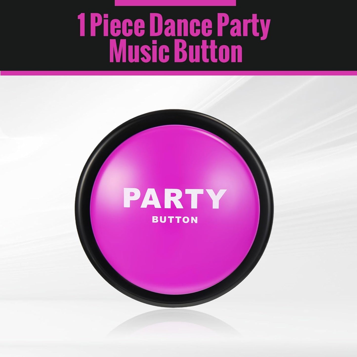 Dance Party Button with Music Sound Button Desk Toys for Office for Adults Classroom Buzzers Novelty Fun Gag Gifts Office Toys Desk Decor Gadget, 4.5 x 4.5 x 1.5 Inch (Purple)