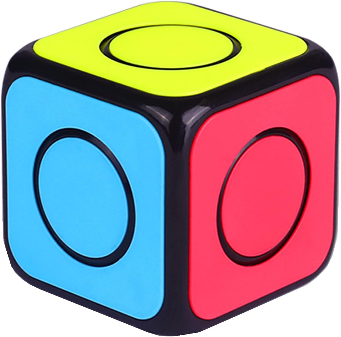 Cuberspeed QY Toys 1x1x1 Speed Cube 02 Black 1x1 Magic Cube Puzzle O2 Cube