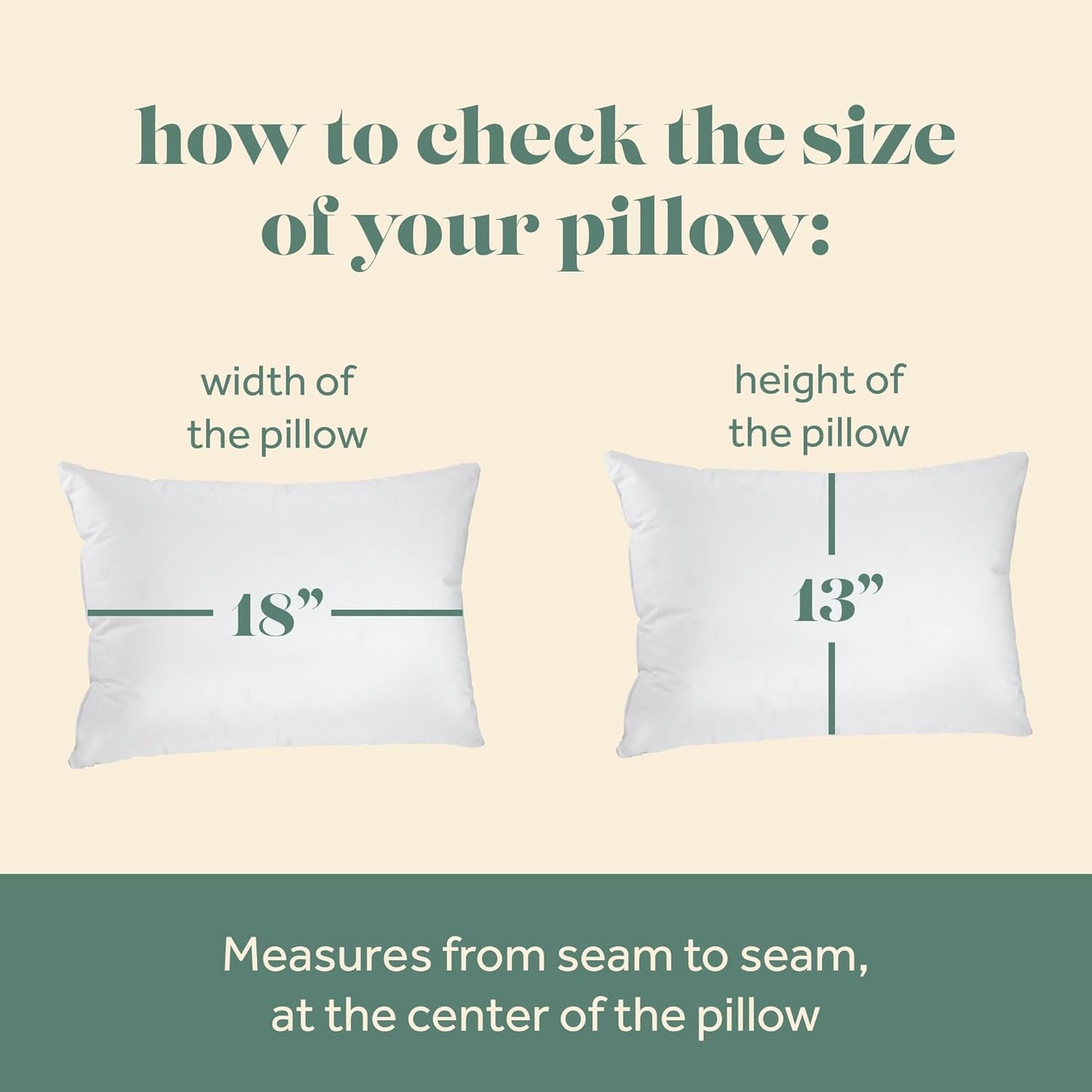 Toddler Pillow, 800 Fill Power Goose Down Fill, 300 Thread Count 100% Cotton Cover - Made in USA 18 Months to 6 Years (13x18)