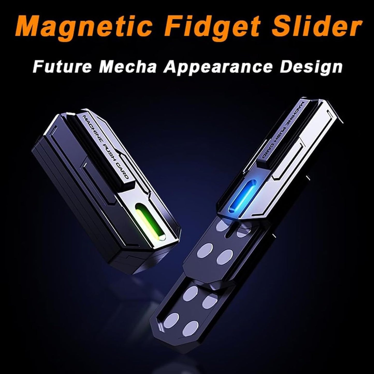 Fidget Toys Adults Metal Fidget Slider Metal Fidget Toys EDC Metal Fidget Slider Toys Adult Fidget Toys for Adults Desk Toys for Office for Adults(Fidget Toys Metal-Blue)