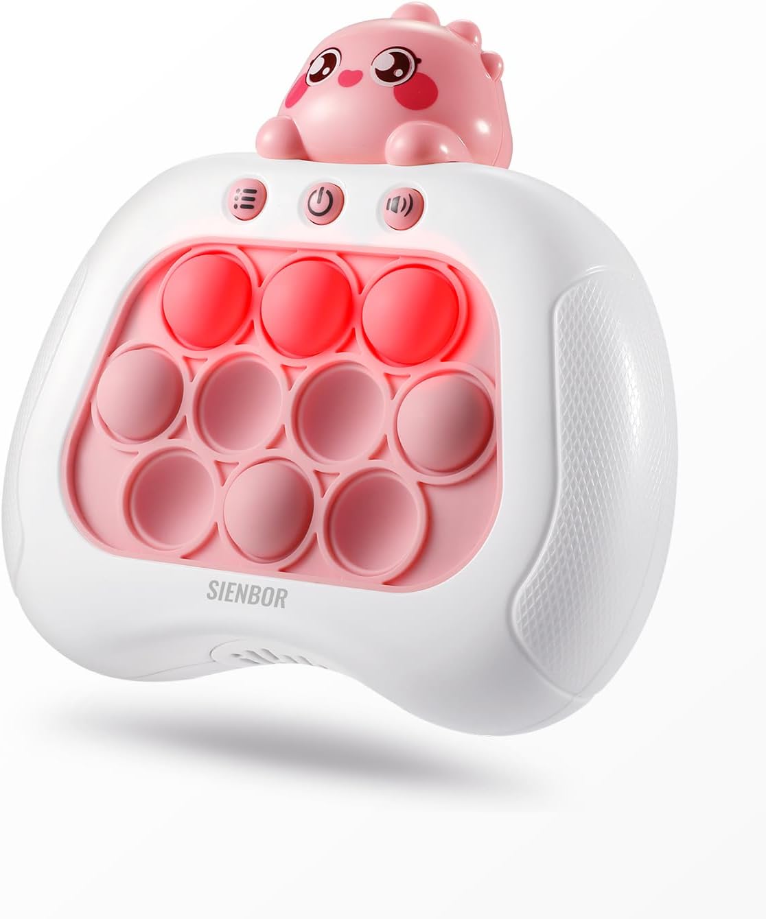 Quick Push Game Console,4 Modes Games, A Toy Game Machine That Exercises Reaction Ability and Improves Concentration |Teens Boys & Girls Ages 3-12 Years Old & Up (Pink)