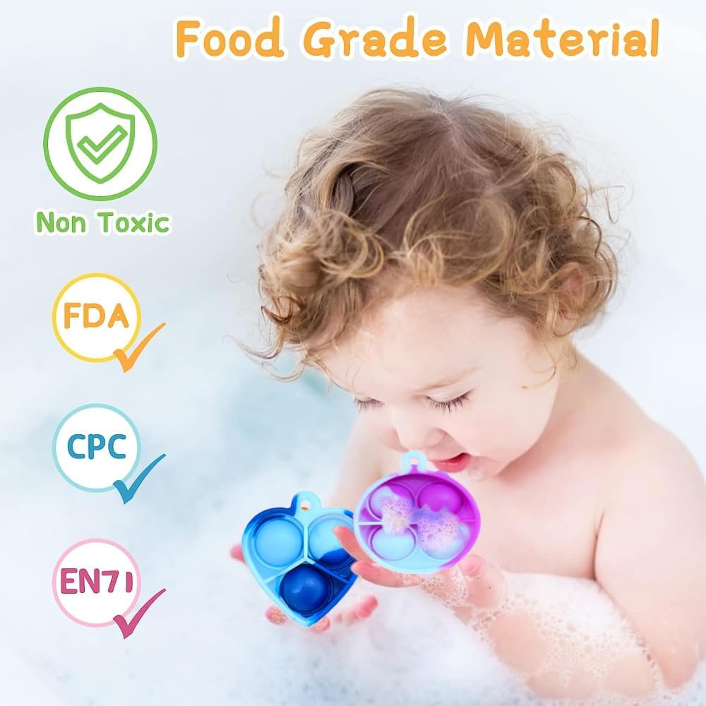 24pcs 1.5in, Pop Bubble Fidget Sensory Toys, Pop Toy Bulk for Party Favor, Classroom Student Prizes Easter Basket Goodie Bag Stuffers Christmas Valentine Gift for Kid