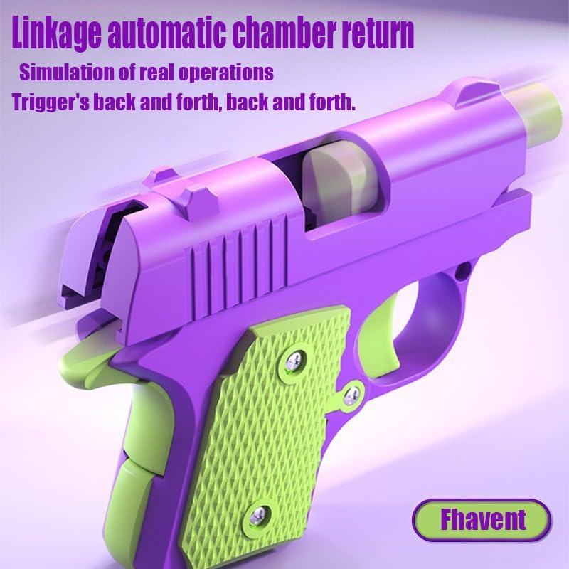 Easter Basket Stuffers,1911 3D Printed Small Pistol Toys, Stress Relief Pistol Toys for Adults, Suitable for Relieving ADHD, Anxiety,Easter Fillers Easter Gifts for Boys(2pcs-E)