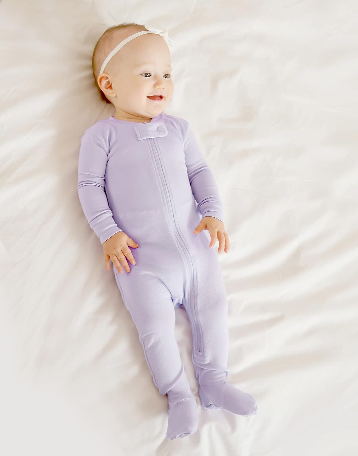 VAENAIT BABY Infant Toddler Boys Girls Footed One-Piece Sleep and Play Premium Modal Pajamas 1-2 Pieces