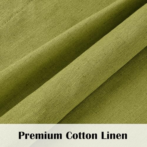 FRAMICS Farmhouse Valance Curtains, Boho Cotton Linen Kitchen Valance, Fresh - Image 5