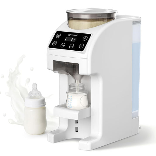 Instant Formula Maker, Fast and Customizable Formula Dispenser Machine with Accurate Temperature Control for Baby, Automatic Powder Blending for All Brands of Bottles and Formula, White