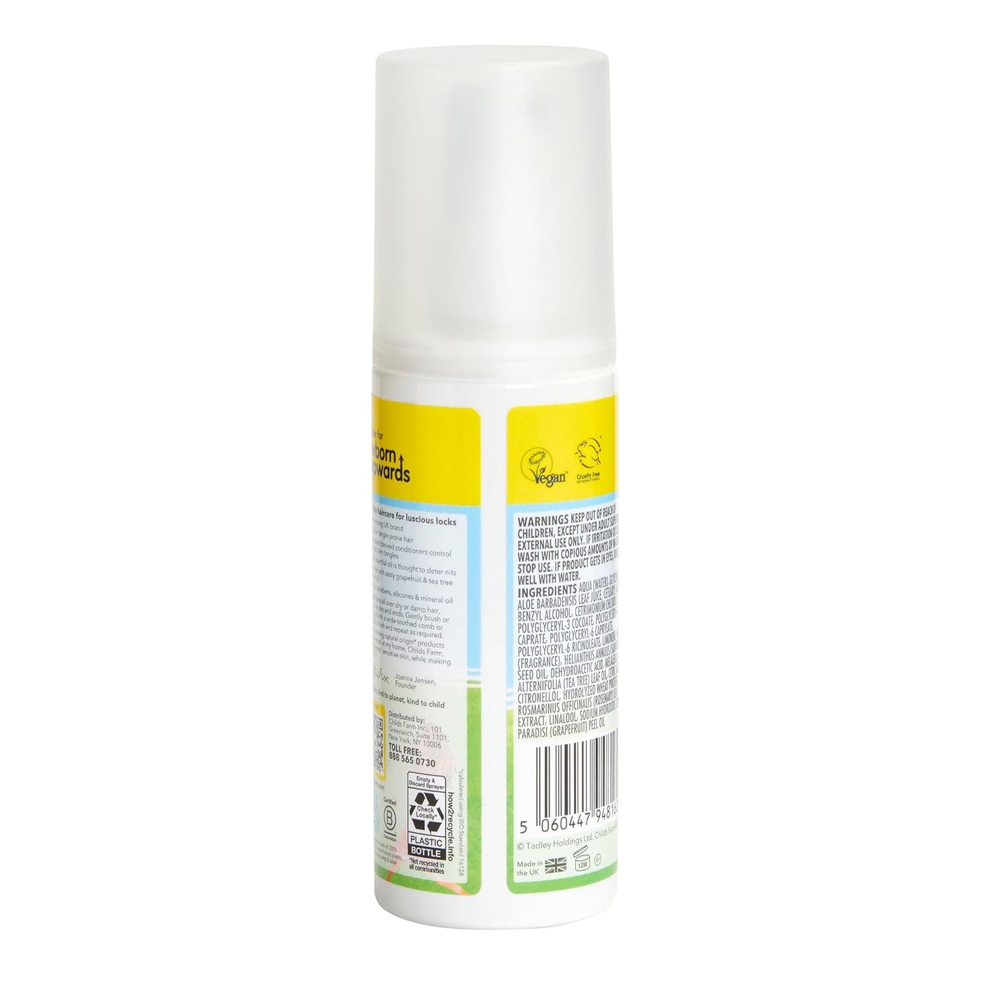 Childs Farm, Kids Hair Detangler, Grapefruit & Organic Tea Tree, Suitable for Dry, Sensitive & Eczema-prone Skin, 4.2 Fl Oz
