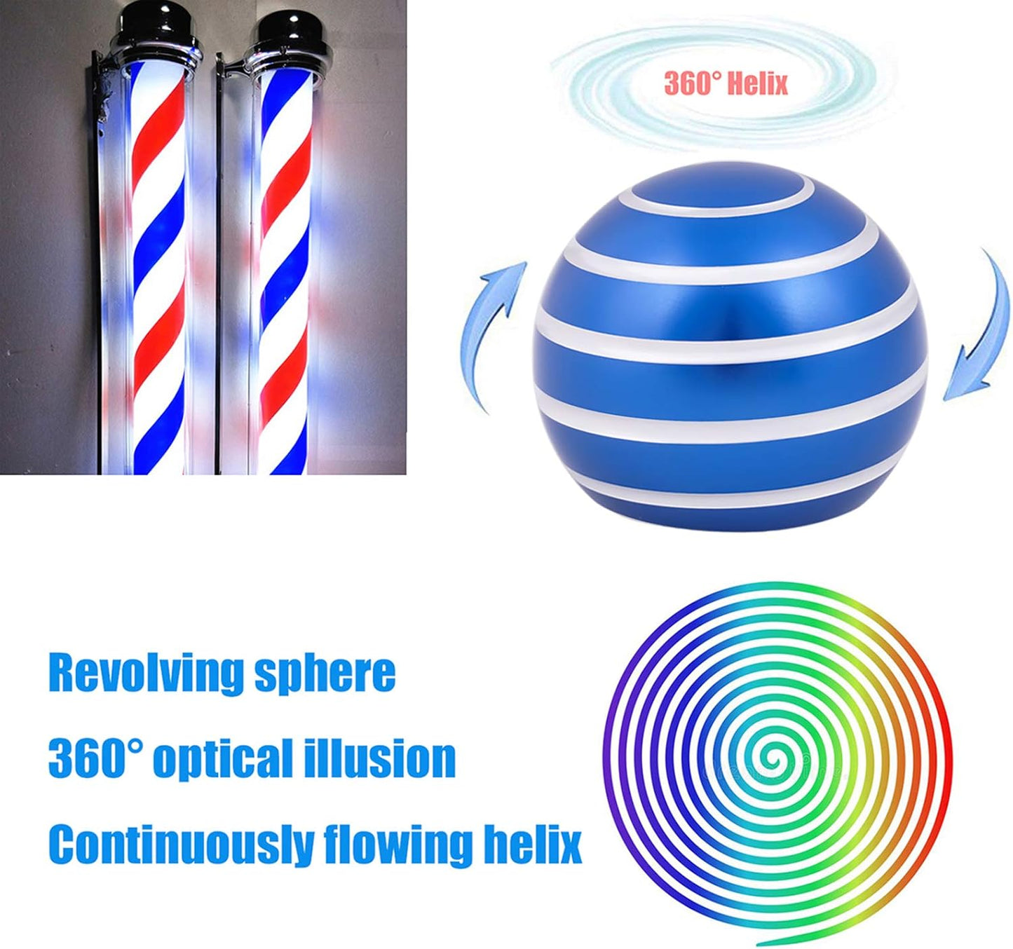 Desk-Kinetic-Toys Cool-Gadgets for Fidget: Cool-Stuff Thing Game Toy for Adult Teen Children Kid, Stress Relief Optical-Illusion Gifts for Office School Home Man Women Christmas Spinning 180 Seconds