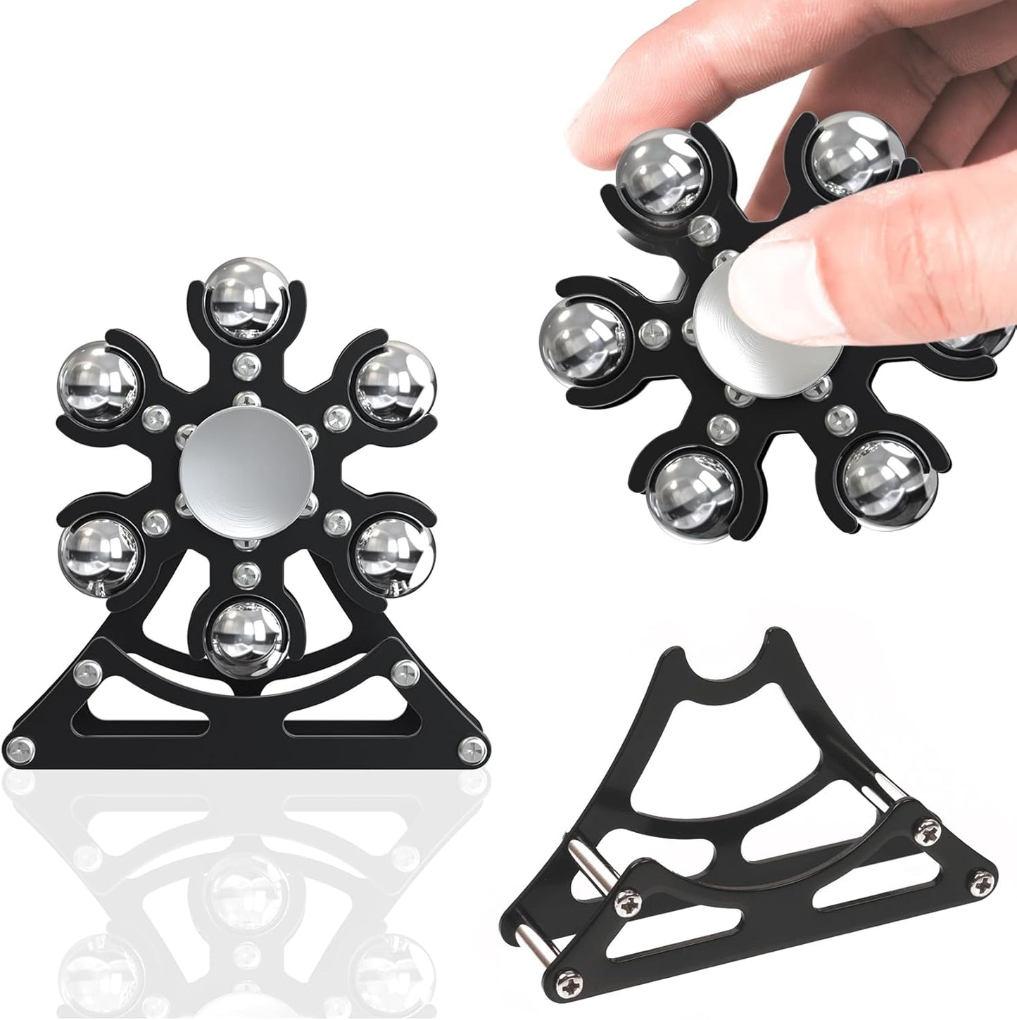 Desk-Fidget-Toys for Ferris-Wheels-Spinner: Metal Kinetic-Spinner 4mins, Cool-Gadgets for Kid Children Teen Adult EDC-Toy, ADHD Tools Cool-Stuff Stress Relief Gift for Office Home School Christmas