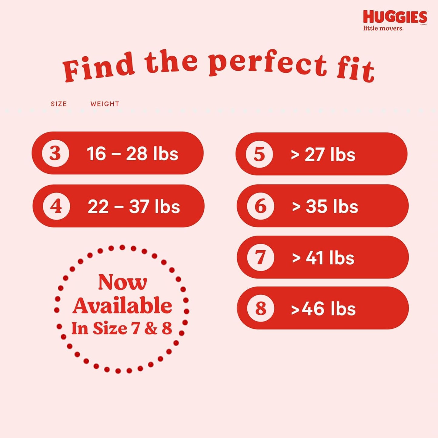 Huggies Size 6 Diapers, Little Movers Baby Diapers, Size 6 (35+ lbs), 50 Count (2 packs of 25), Packaging May Vary