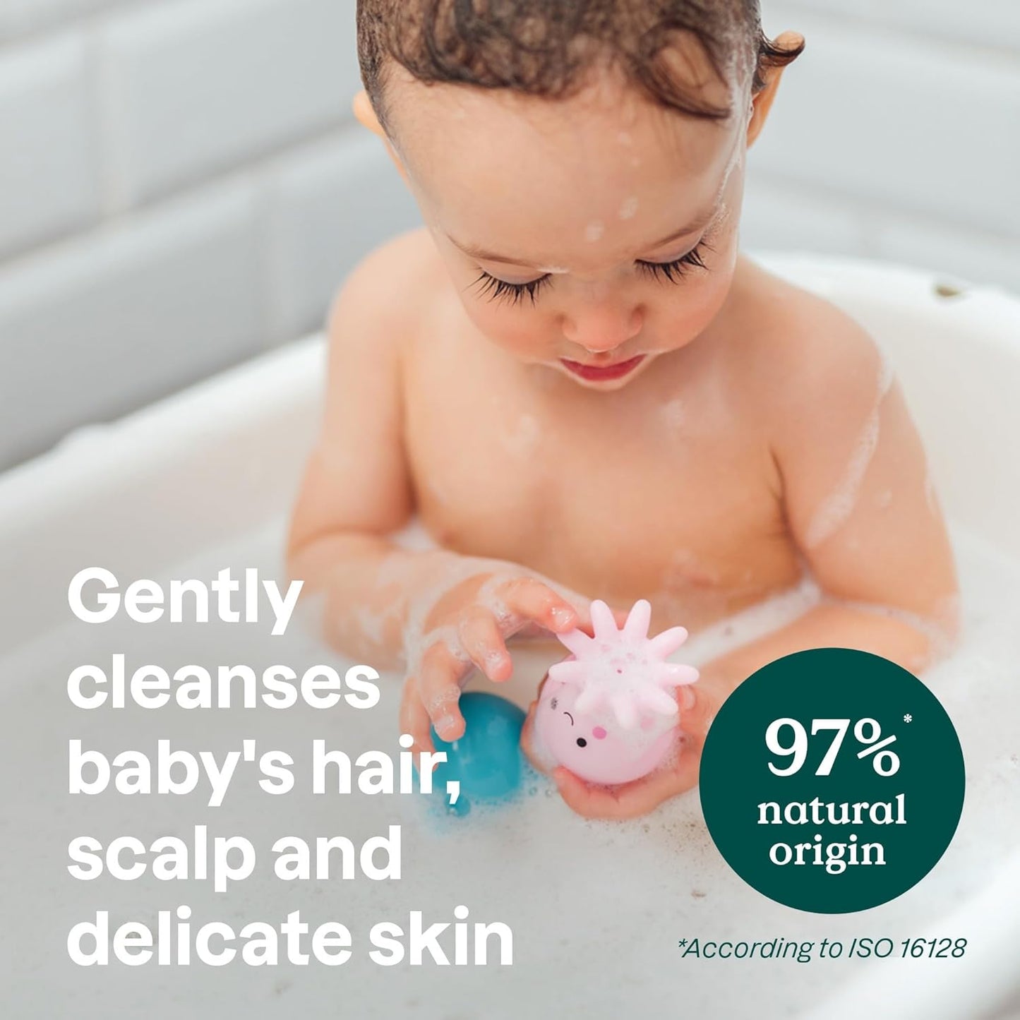 ATTITUDE 2-in-1 Shampoo and Body Wash for Baby, EWG Verified, Dermatologically Tested, Vegan, Orange and Pomegranate, 16 Fl Oz (Pack of 6)