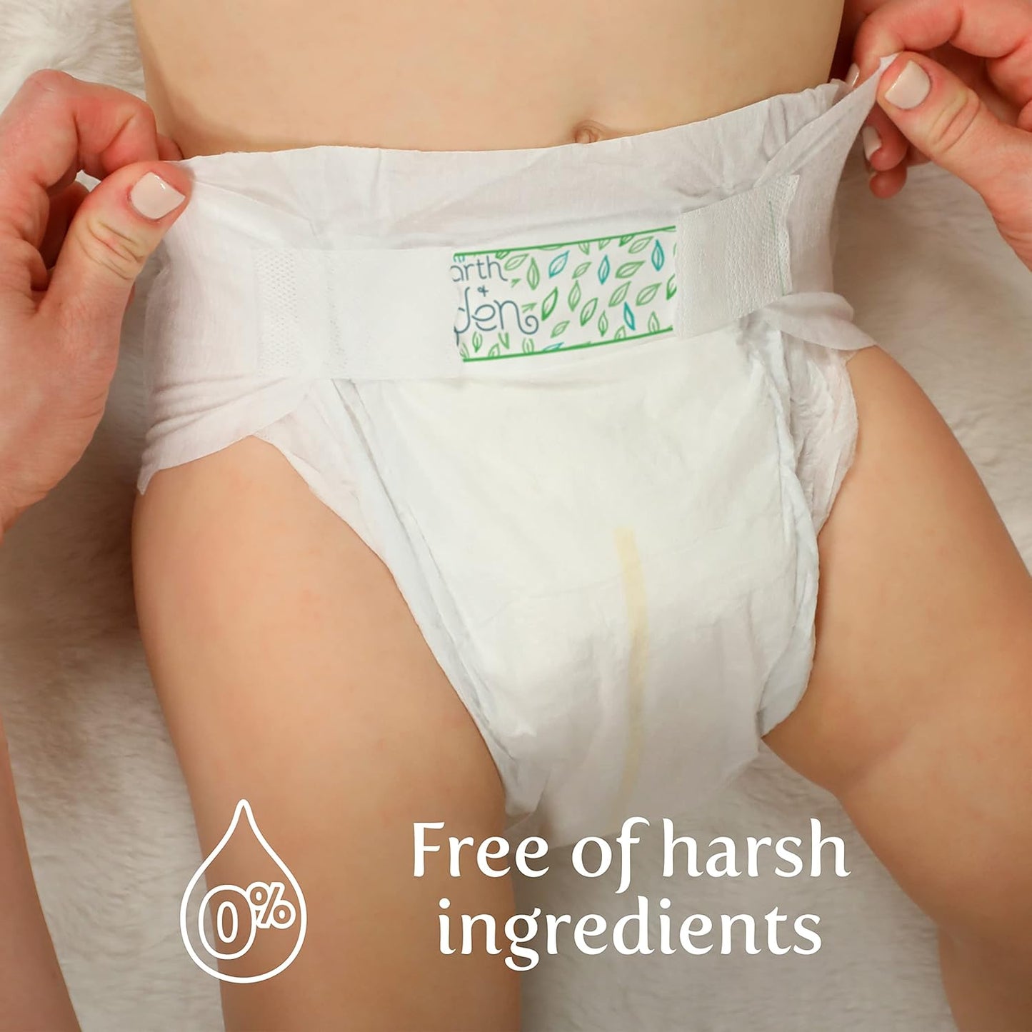 Earth & Eden Sensitive | Eco-Conscious & Hypoallergenic Diapers | Size Newborn | 108 Count
