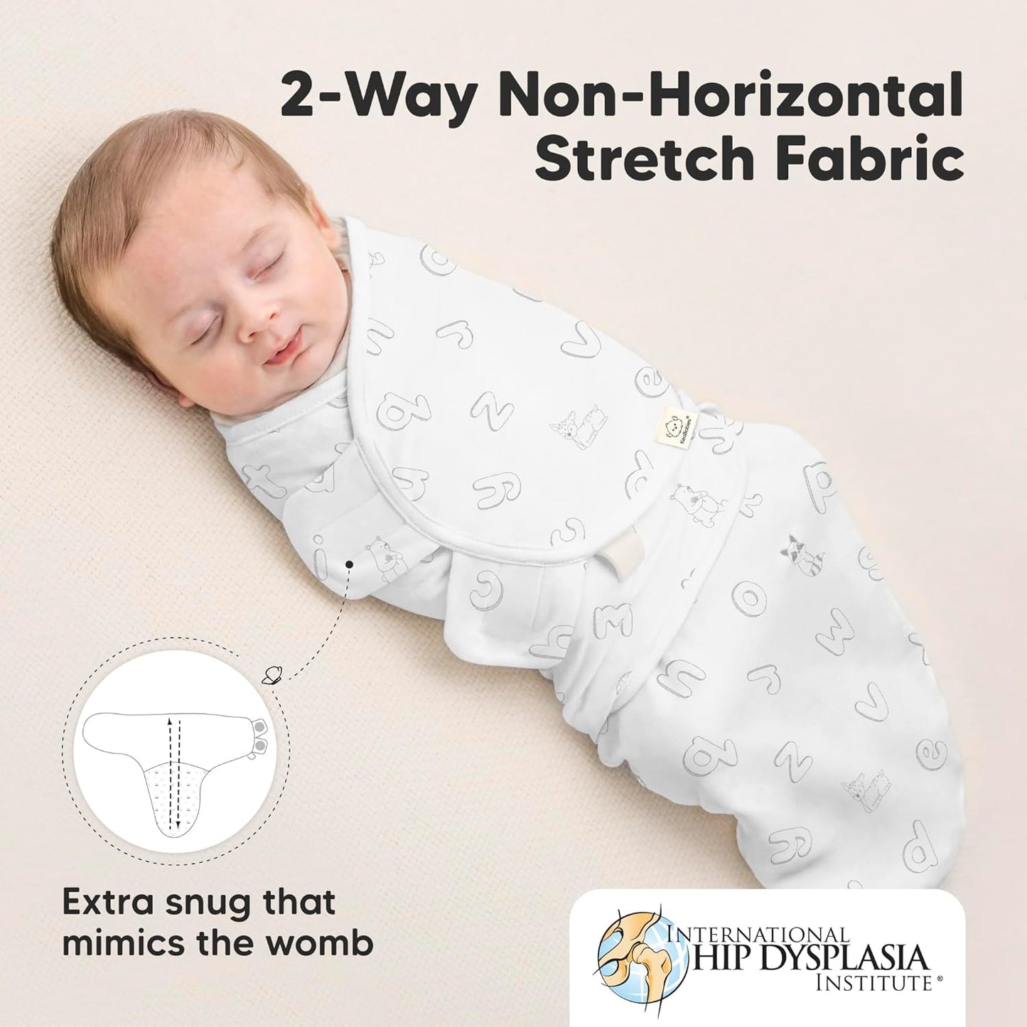 3-Pack Organic Baby Swaddle Sleep Sacks - Swaddles for Newborns, Infant 0-3 Months, Baby Girls, Boys, Soft & Snug Newborn Sleep Sack, Nursery Swaddling Blankets (ABC Land Cloud)