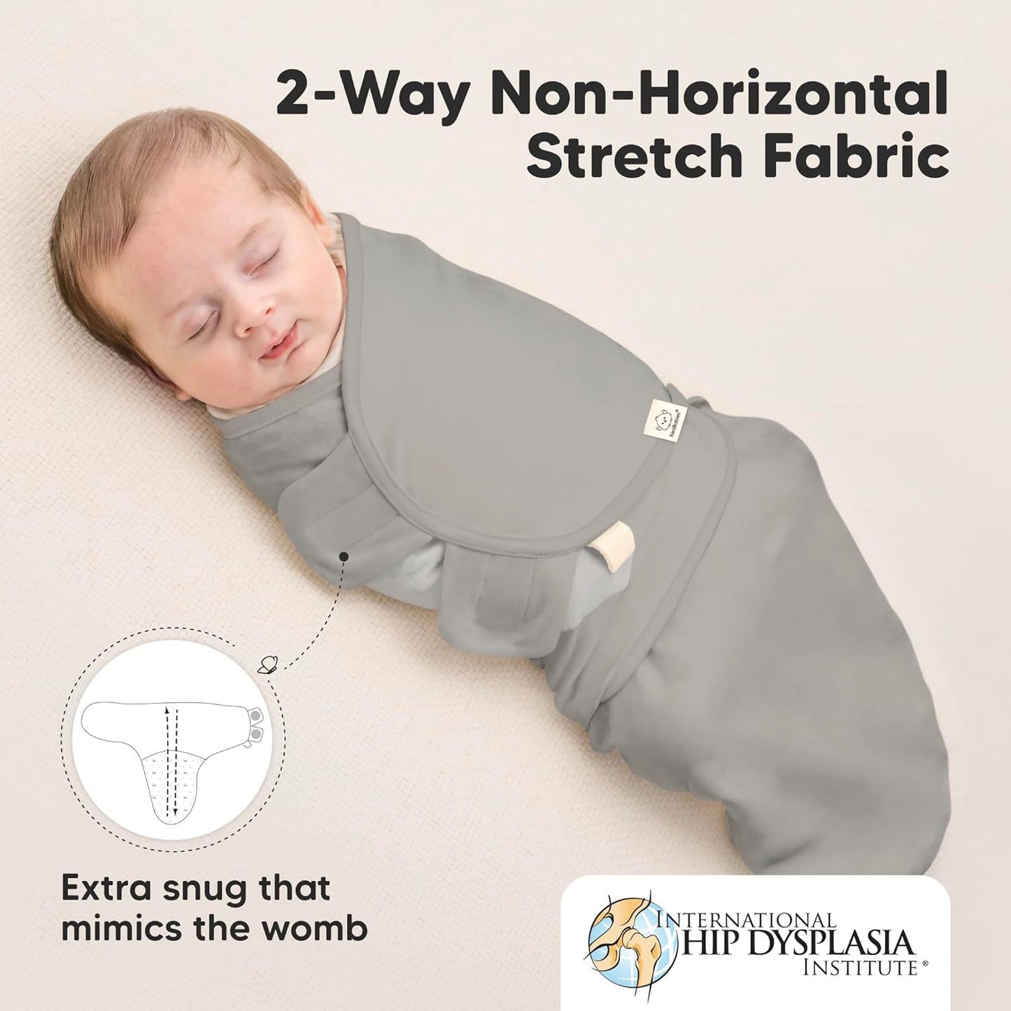 3-Pack Organic Baby Swaddle Sleep Sacks - Swaddles for Newborns, Infant 0-3 Months, Baby Girls, Boys, Soft & Snug Newborn Sleep Sack, Nursery Swaddling Blankets (Ripple)