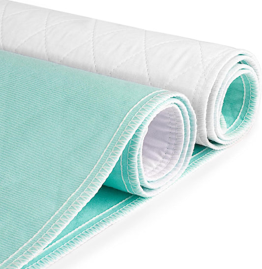 CoolShields Waterproof Bed Pads Incontinence 34'' x 36'' (2 Pack) Washable Reusable Bedwetting Mattress Protector Pad for Kids, Adults, Elderly, and Pets