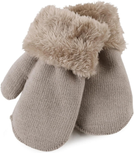 PESAAT Baby Girl Mittens Fleece Toddler Boy Mittens Warm Kids Winter Gloves Unisex Cold Weather Baby Gloves