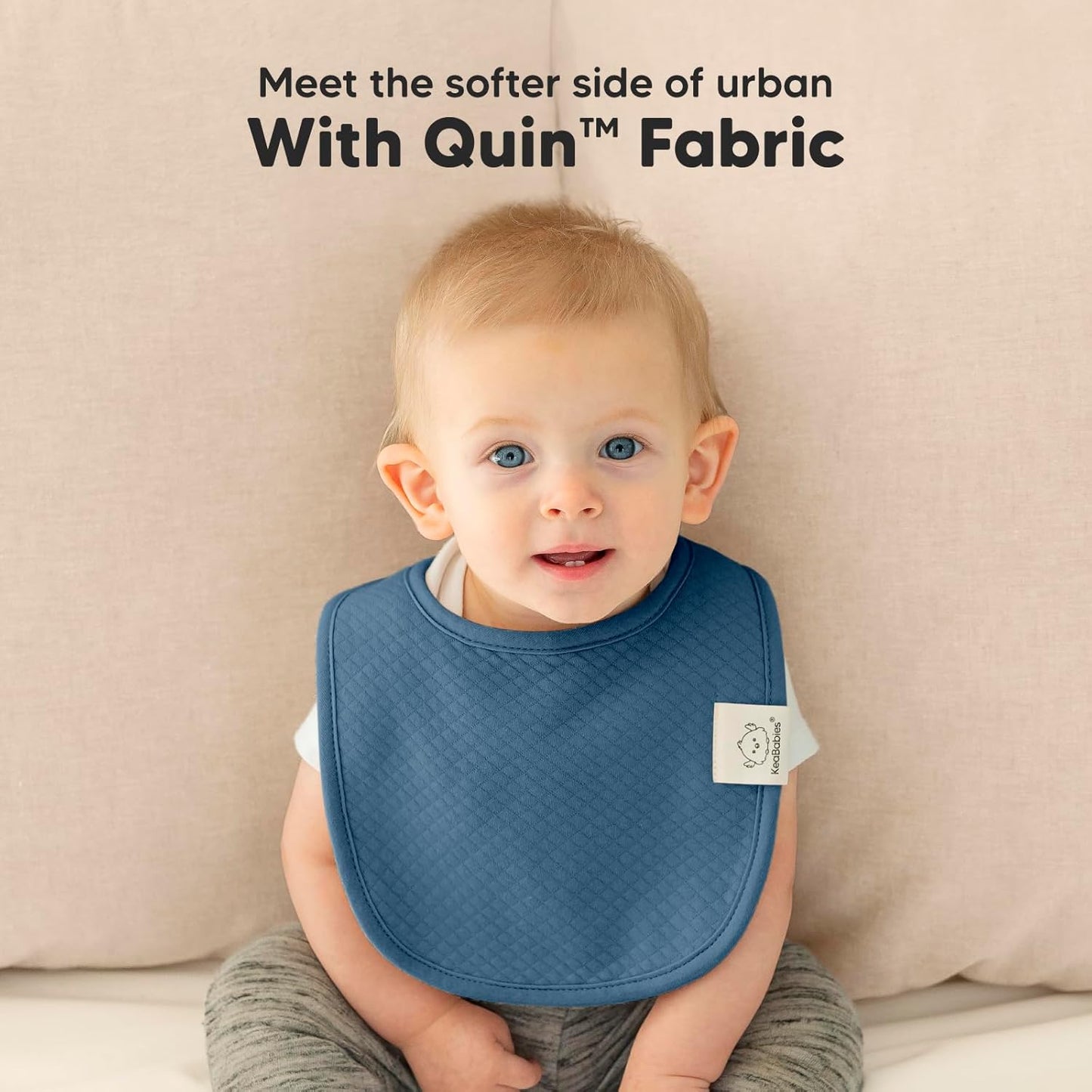 8-Pack Organic Baby Bibs for Girls, Boys - Quilted Cotton Cloth Baby Drool Bibs for Drooling and Teething Toddler, Newborn, Infant, Soft & Super Absorbent (Basics)