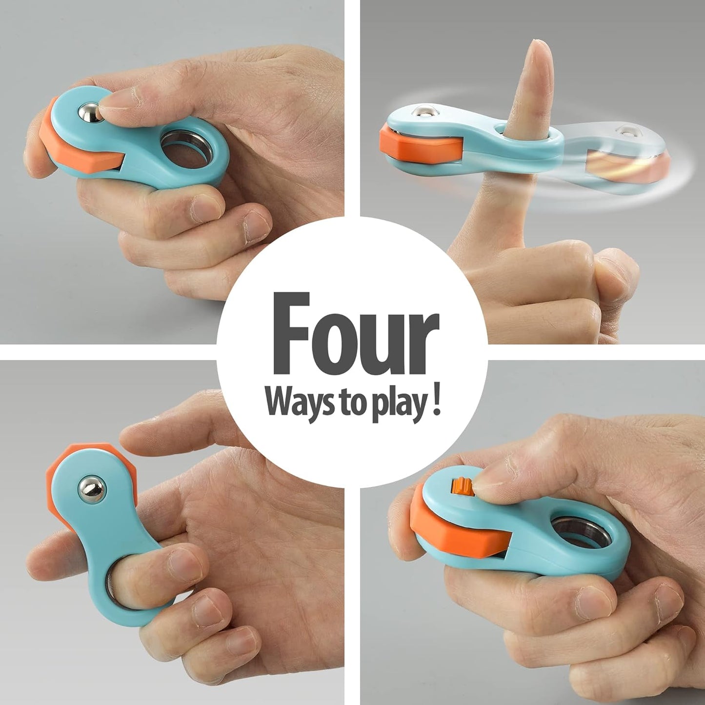 Fidget Toy,Fidget Spinners Toy for Adults and Kids,Gifts suitable for Children with autism and ADHD,Quiet Office Desk Toy,Excellent for Relieving Stress and Anxiety toys (Blue)