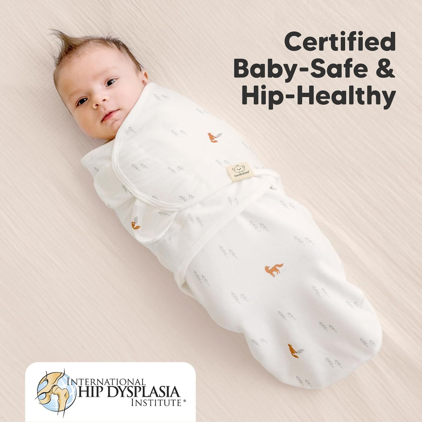 Baby Swaddle Sleep Sacks with Zipper - 3-Pack Swaddles for Newborns 0-3 Months, Infant, Baby Girls, Boys, Soft & Durable Newborn Sleep Sack, Easy Diaper Change Swaddling Blanket(Forest)