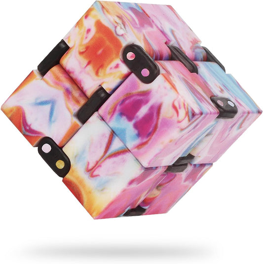 Fidget Infinity Cool Cube Toys: Fidget Toy Hand Held Magic Cubes Cool Stuff Gadgets Things Unique Birthday Gifts Boys Girls Kids Adults Anxiety Stress Relief Sensory Christmas Stocking Stuff Gift Toys