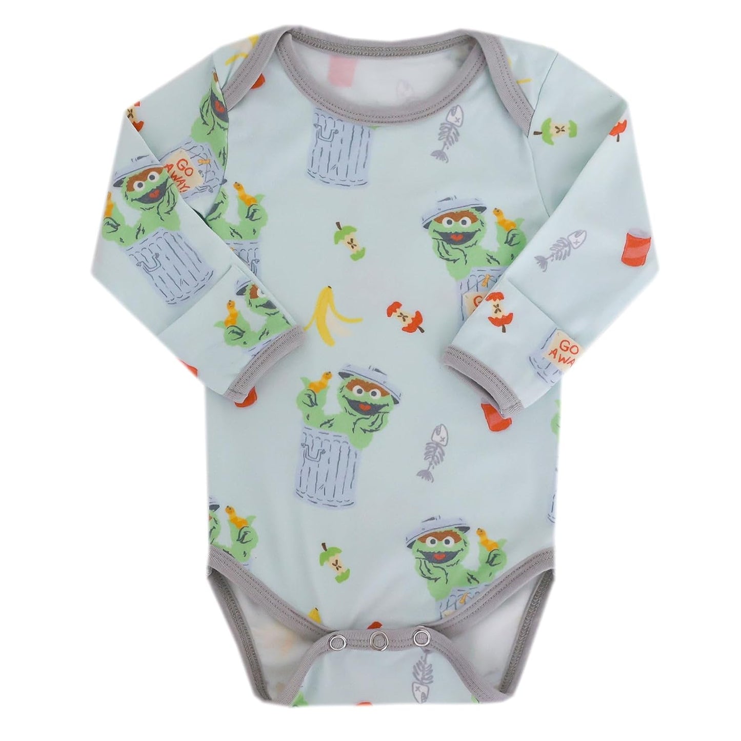 Copper Pearl Long Sleeve Bodysuit Baby: Ultra Soft Baby for Newborns, Boys, and Girls - Stylish, Comfortable, Overlap Shoulders, Premium Knit Fabric - Newborn, Oscar The Grouch