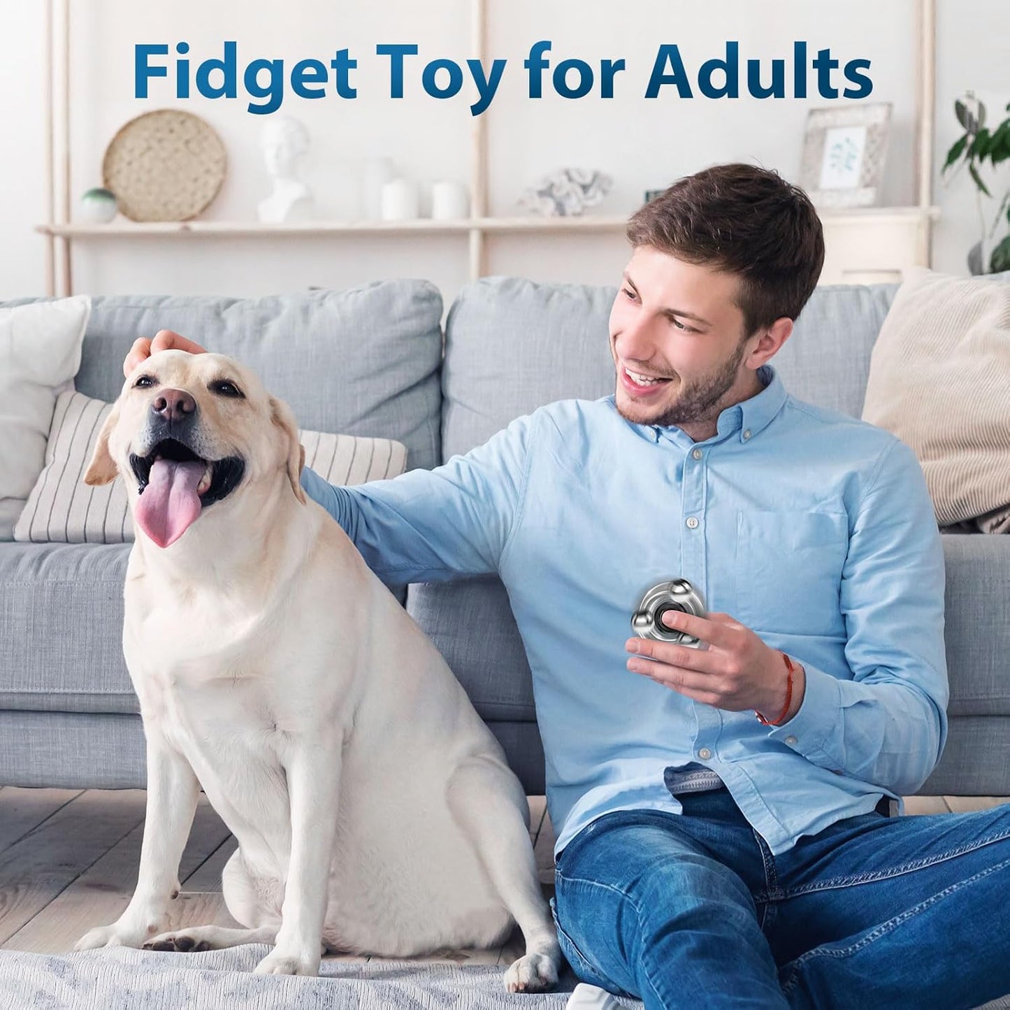 Fidget Slider Toy,Steel Ball Orbiter Magnetic Slider Sensory Toys,360° Rotation Anxiety Stress Relief Toy for Adult,Students ADHD,ADD Autism,Black