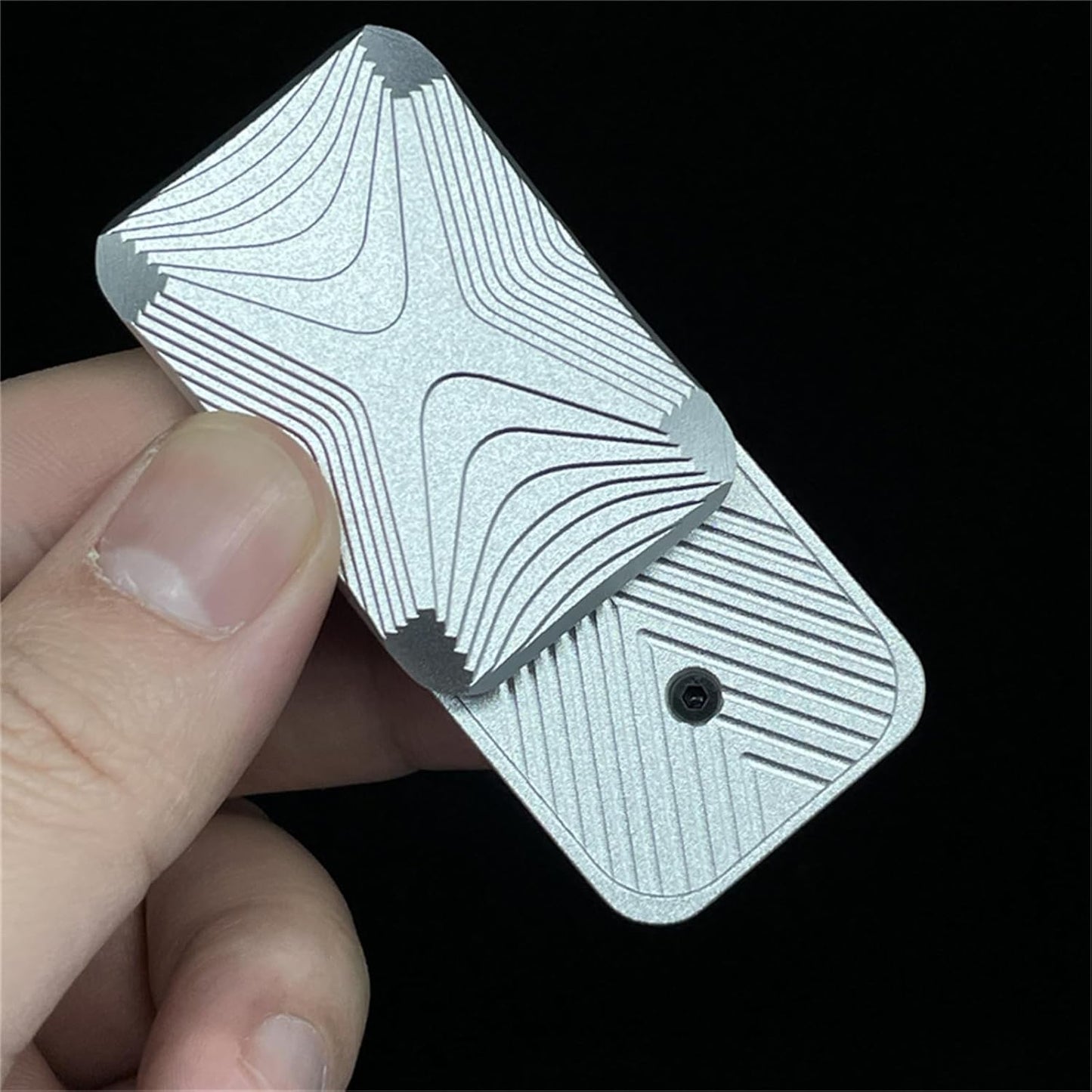 Unrestricted Push 3 Click Haptic Slider EDC Fidget Clicker Metal Fidget Toys ADHD Tool Anti-Anxiety Office Desk Toys Adult Stress Relief Toys (X Alloy Haptic Slider)