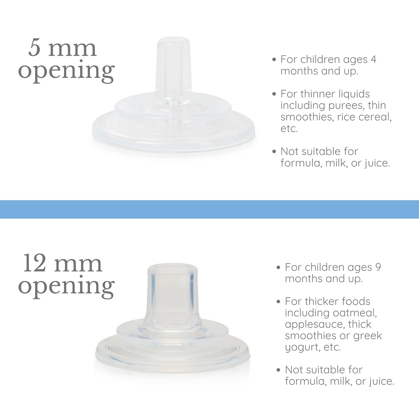 Subo Baby Food Bottle Starter Set | No Mess Baby Toddler Self Feeder | Squeeze Free Design for Purees, Smoothies, Yogurt, Oatmeal, or Thickened Liquids | Reusable Silicone Washable Cup (Blue)
