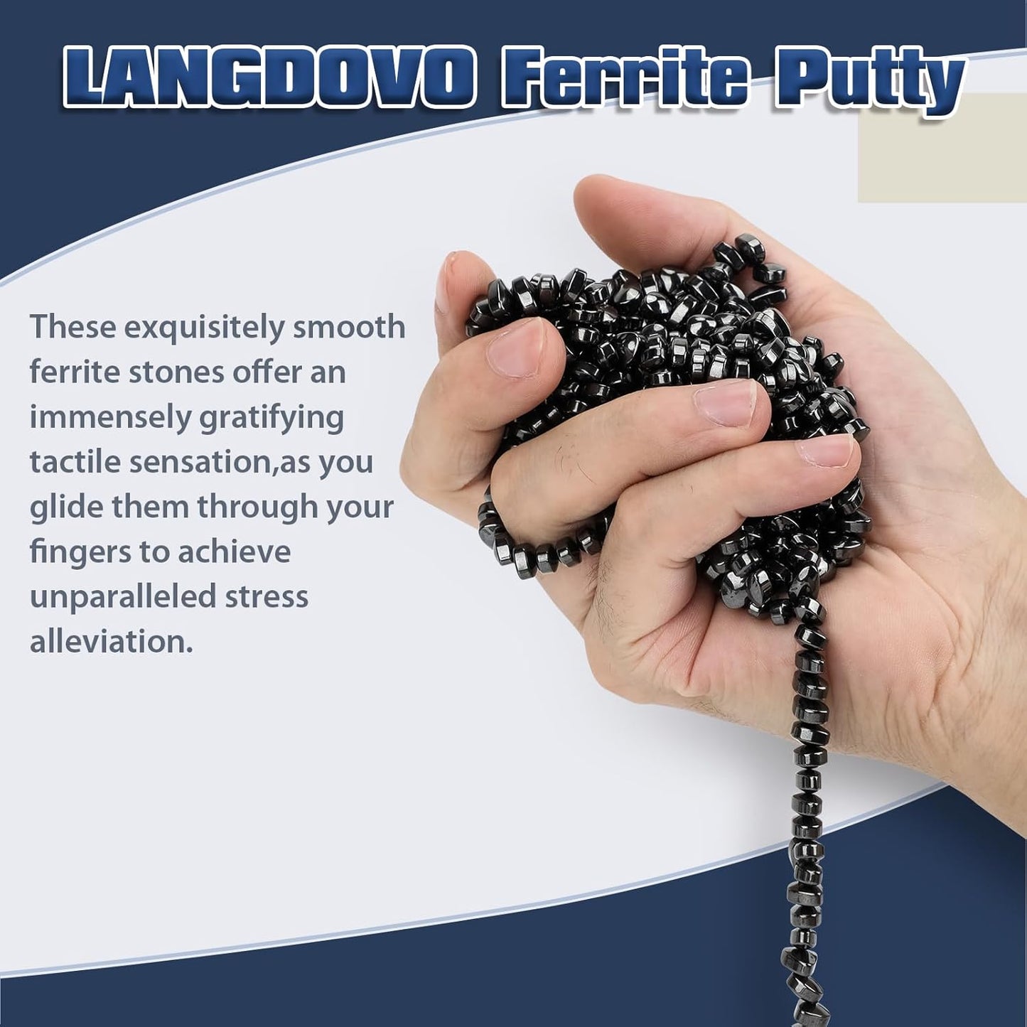 Magnetic Putty Over 1000 Weak Magnetic Beads Fidget Ferrite Putty Crags Magnetic Stones Fun Quiet Magnetic Balls Fidget Toys for Office and Desk (Black)