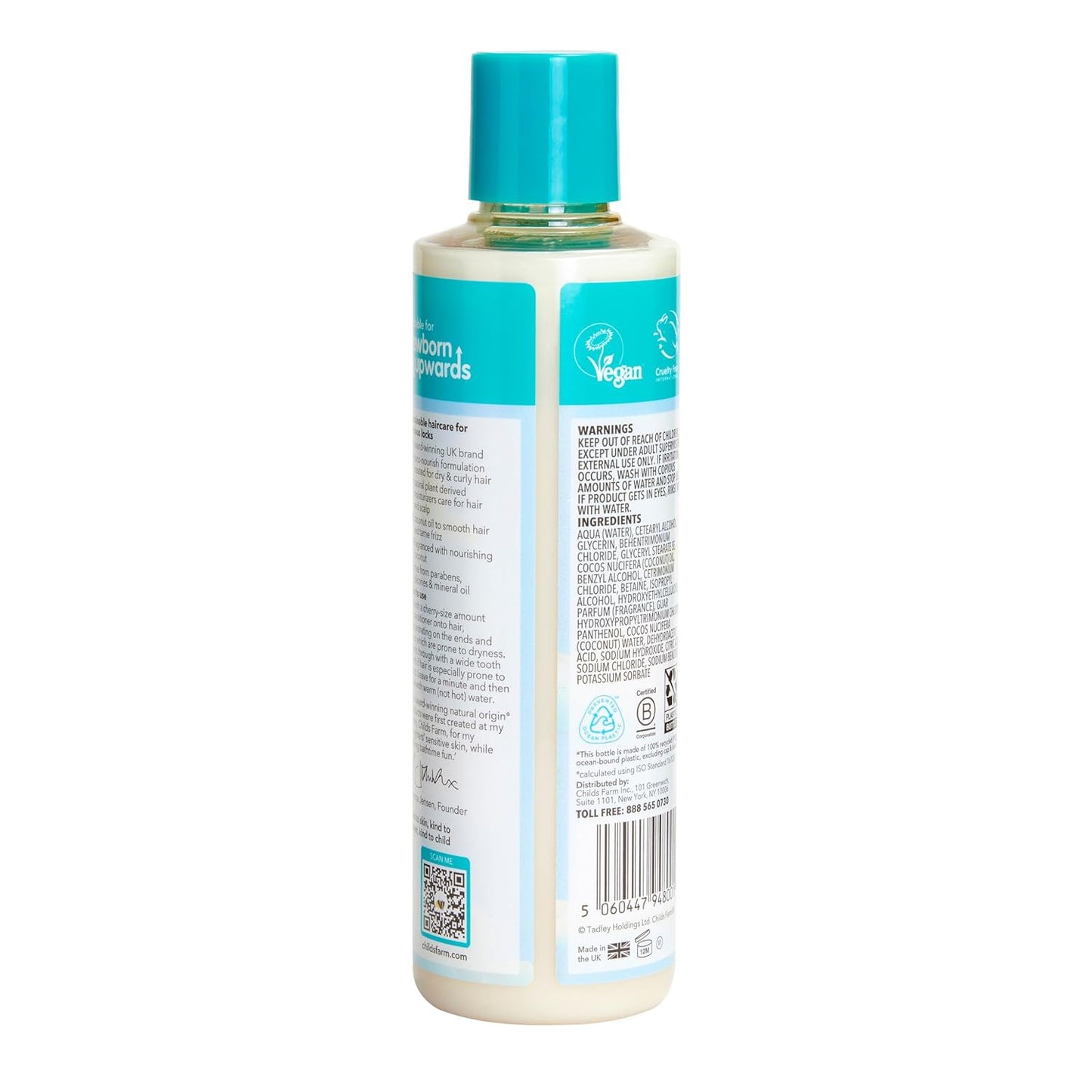 Childs Farm, Kids Conditioner for Curly, Dry Hair, Coco- Nourish Conditioner, Contains Wonderful Fragrance which Doesn’t Irritate Sensitive Skin, 8.4 Fl Oz