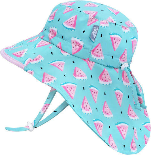 JAN & JUL Summer Adventure Wide Brim 50+ UPF Quick-Dry Sun-Hats for Kids