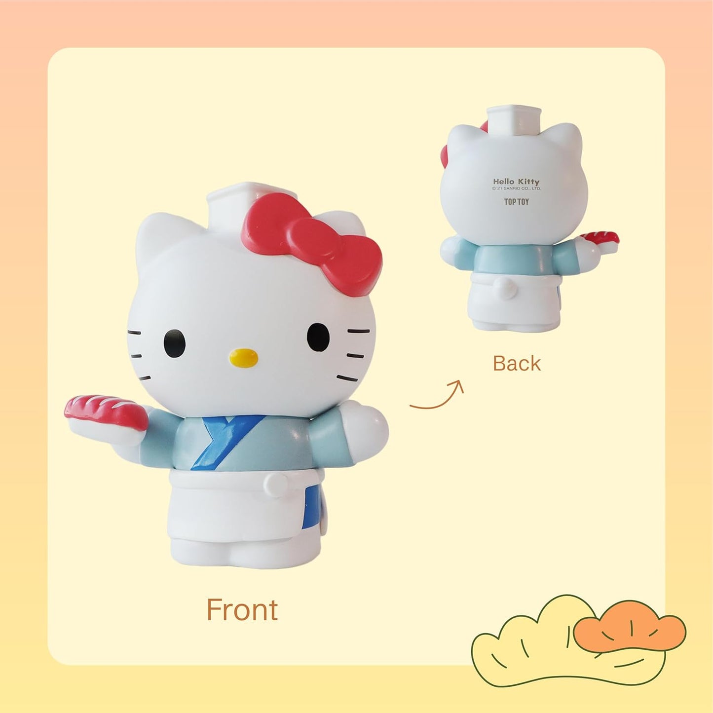 Top Toy Up Town Day, Hello Kitty Collectible Blind Box Figures, Home Decor for Any Room, Stationary Desk Accessories, for Birthdays or Holidays Like Christmas, Whole Set