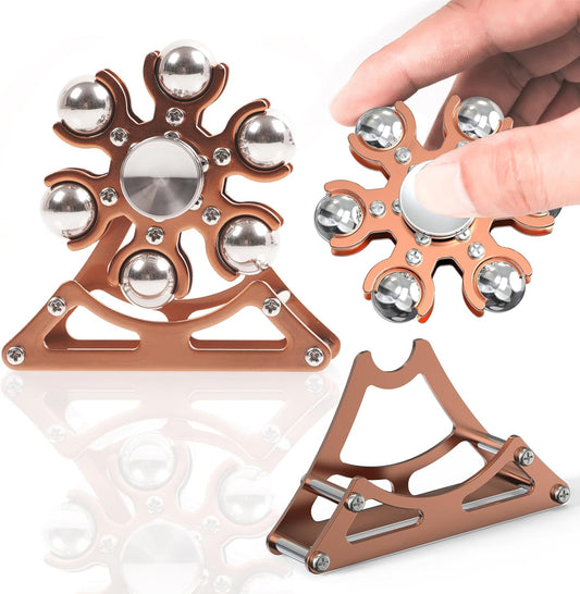 Desk-Fidget-Toys for Ferris-Wheels-Spinner: Metal Kinetic-Spinner 4mins, Cool-Gadgets for Kid Children Teen Adult EDC-Toy, ADHD Tools Cool-Stuff Stress Relief Gift for Office Home School Christmas