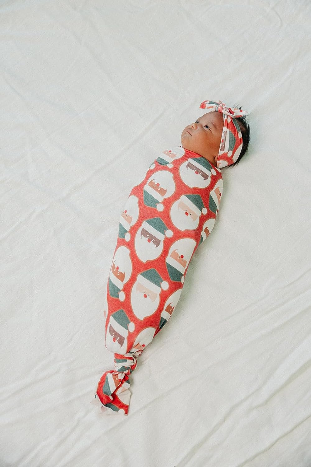 Copper Pearl Large Premium Knit Baby Swaddle Receiving Blanket Claus