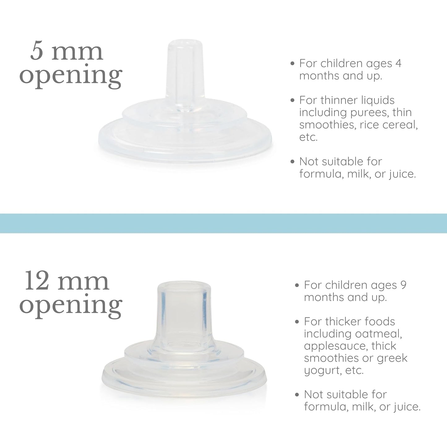 Subo Baby Food Bottle Starter Set | No Mess Baby Toddler Self Feeder | Squeeze Free Design for Purees, Smoothies, Yogurt, Oatmeal, or Thickened Liquids | Reusable Silicone Washable Cup (Aqua)