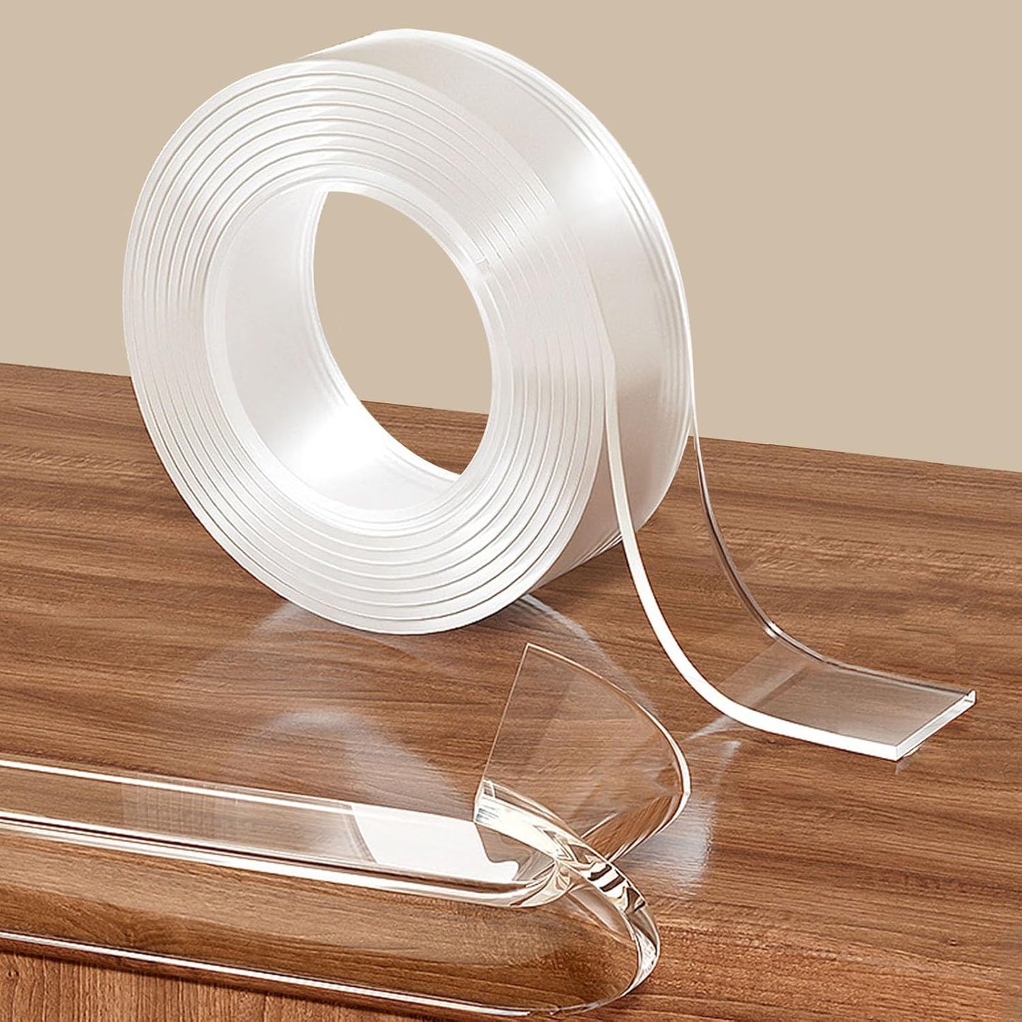 CHENYA Clear Edge Protector Strip Sharp Edge Wrap Cover Tape,0.8 in x 13.12 FT,Self Adhesive Protective Bumper Guards for Cabinet Door Desk Glass Table Bed Furniture, Kitchen Countertop, Waterproof