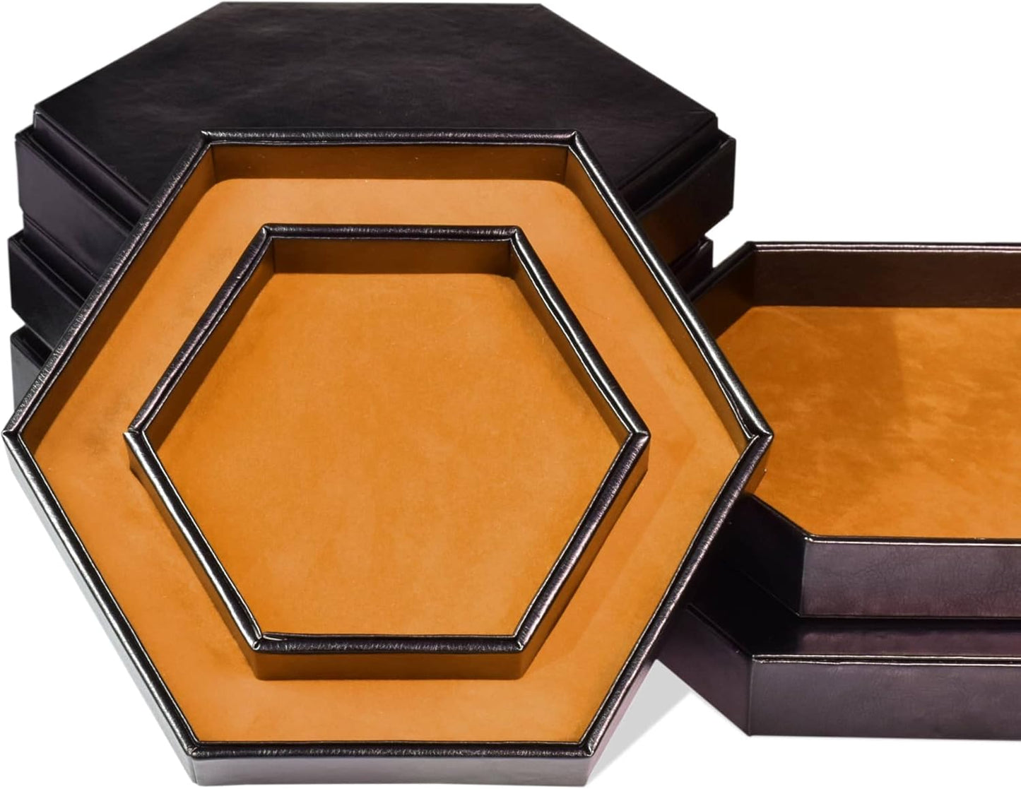 DND Dice Tray - 2 in 1 Dice Storage Rolling Tray - D&D Dice Holder Compatible with Any dice Game, Dungeons and Dragons, MTG, Dice Arena (Brown)