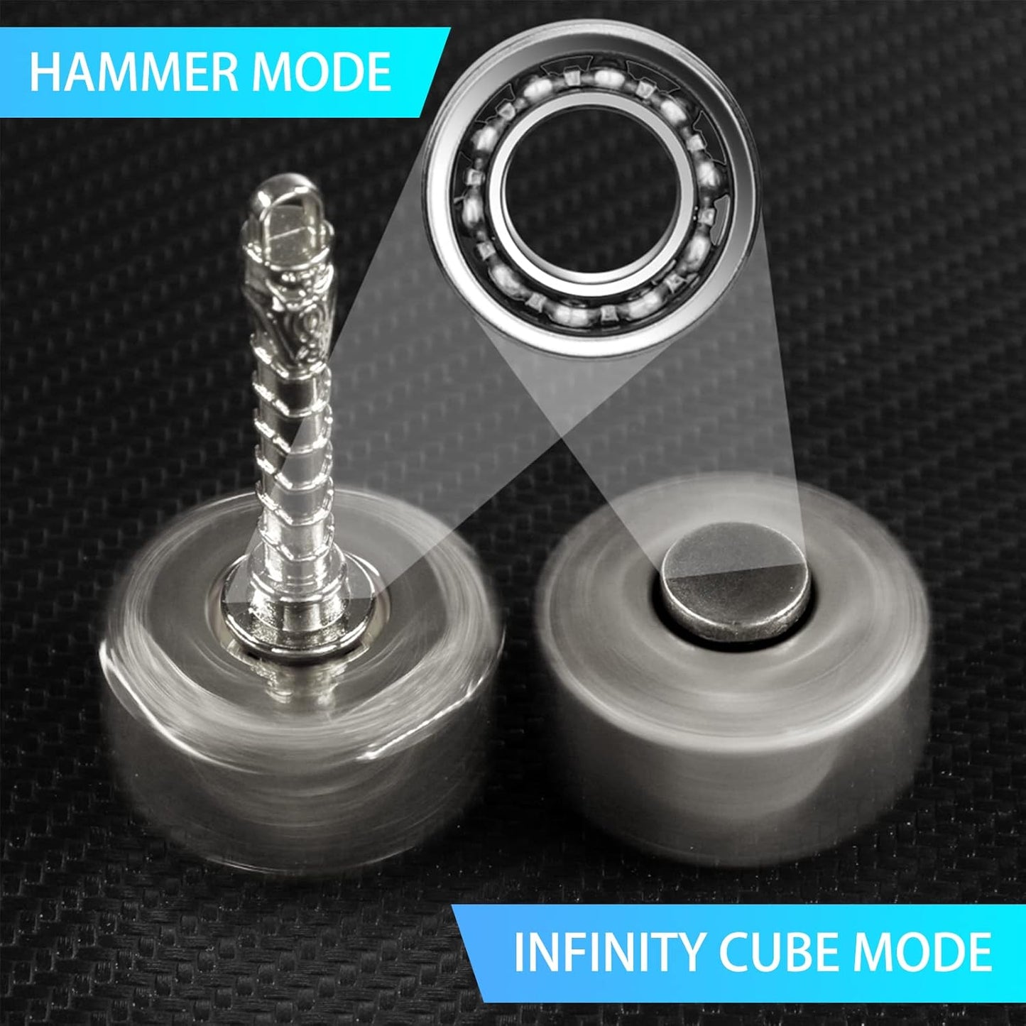 Handheld Mini Fidget Toy Set Fidget,Infinity Cube,Fidget Cube,Glow in The Dark Fidget Spinner Stress and Anxiety Relief Stuffer Gift for Teen Kids Adults with