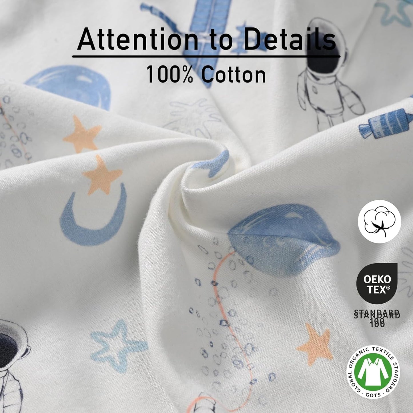 GLLQUEN BABY Swaddles for Babies Boys and Girls - Newborn Swaddle Sack 3 Pack, Baby Swaddle 0-3 Months, Soft Sleep Sack, Blanket Wrap, Space & World, Baby Essentials