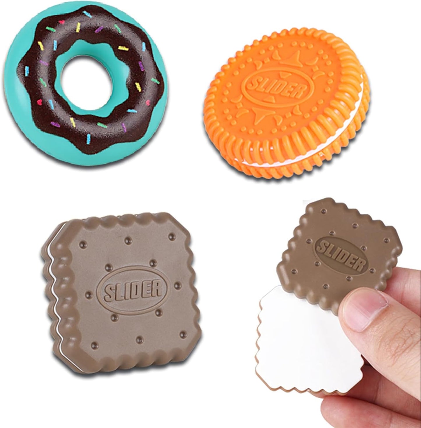 3pcs Haptic Coin Magnetic Fidget Slider, Magnetic Push Slider ADHD Sensory Toys Desk Office Fidget Toy Gifts for Adult Teens Kids