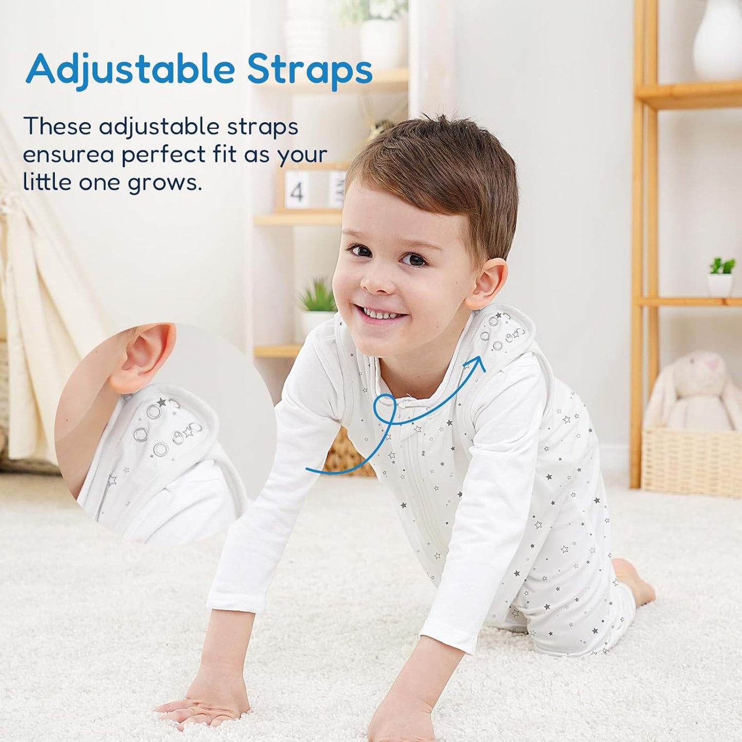 TotAha Toddler Sleep Sack with Legs, 0.5 TOG Light and Soft Baby Sleeping Bag, Walker Sleep Sack for Babies 12-24M, 2T-3T