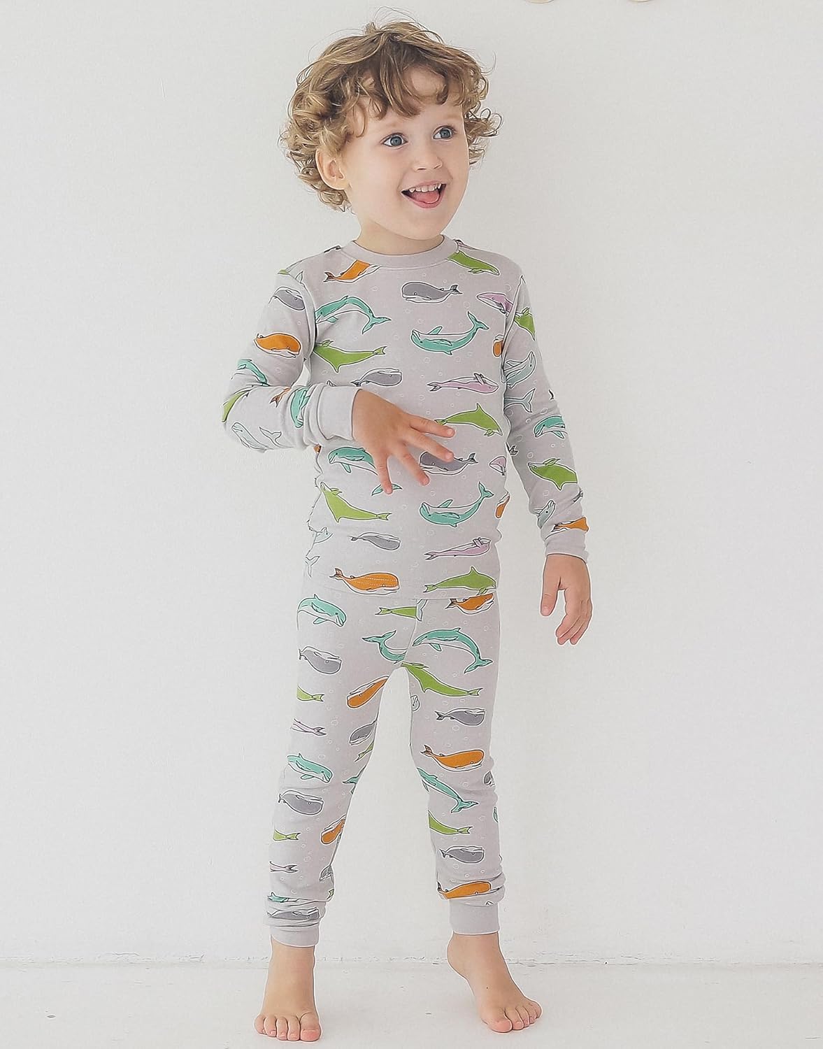 VAENAIT BABY 6M-12Y Kids Unisex Girls & Boys Soft Comfy Modal Tencel Sleepwear Pajamas 2pcs or 4pcs Set