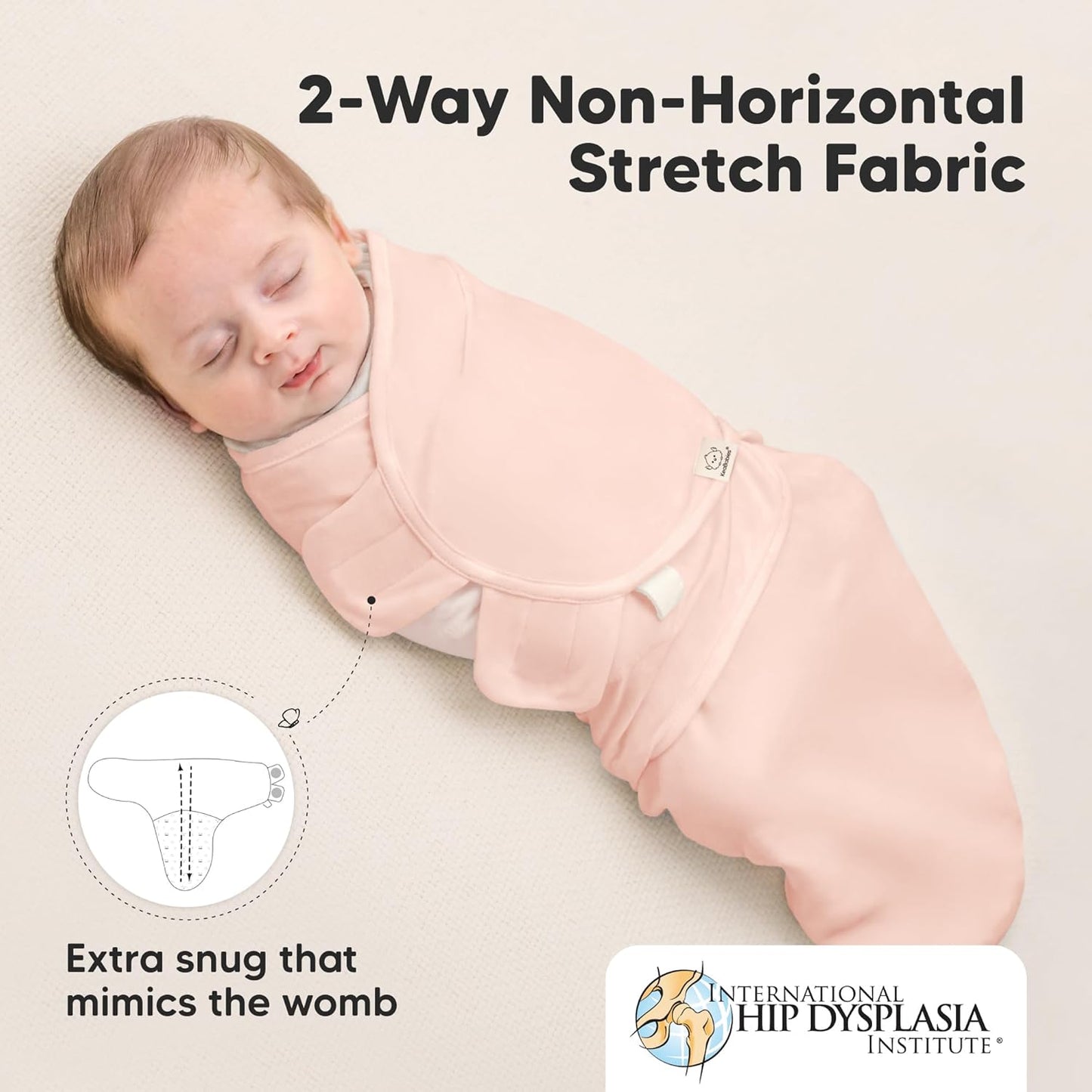 3-Pack Organic Baby Swaddle Sleep Sacks - Swaddles for Newborns, Infant 0-3 Months, Baby Girls, Boys, Soft & Snug Newborn Sleep Sack, Nursery Swaddling Blankets (Angelic)