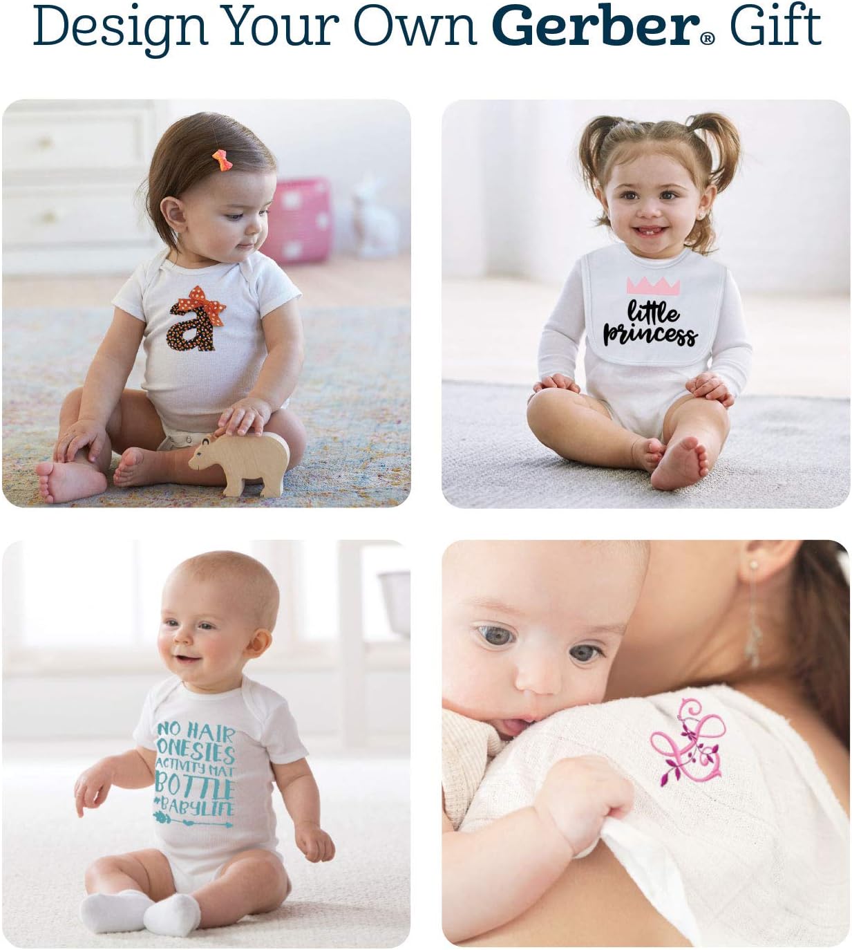 Gerber Baby 8-Pack Short Sleeve Onesie Bodysuits