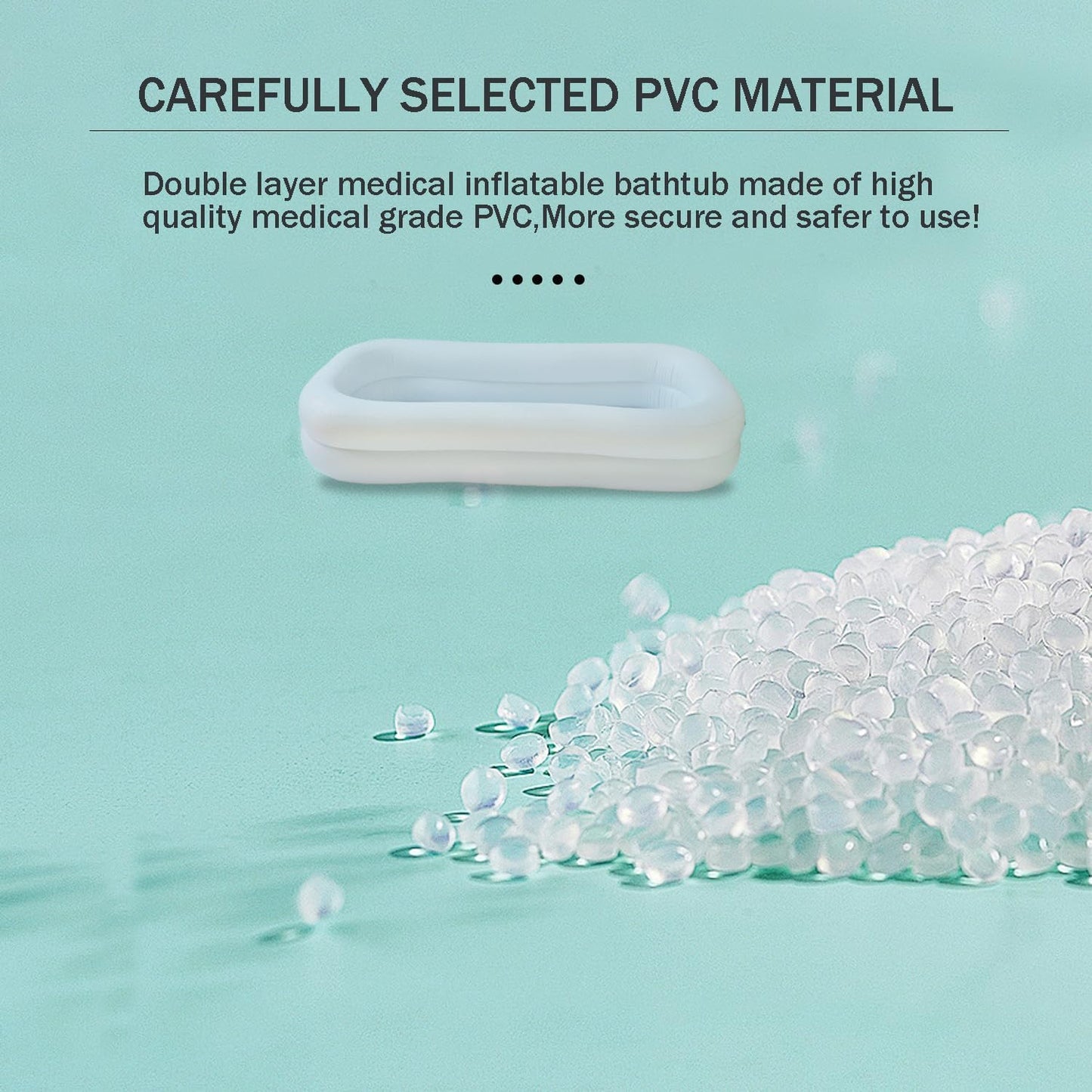 Medical Inflatable Bathtub,Inflatable Bed Bath,Medical PVC Bedside Shower Bathtub Kit,Bed Baths for The Disabled,Suitable for Disabled People, Elderly Pregnant Women, Etc