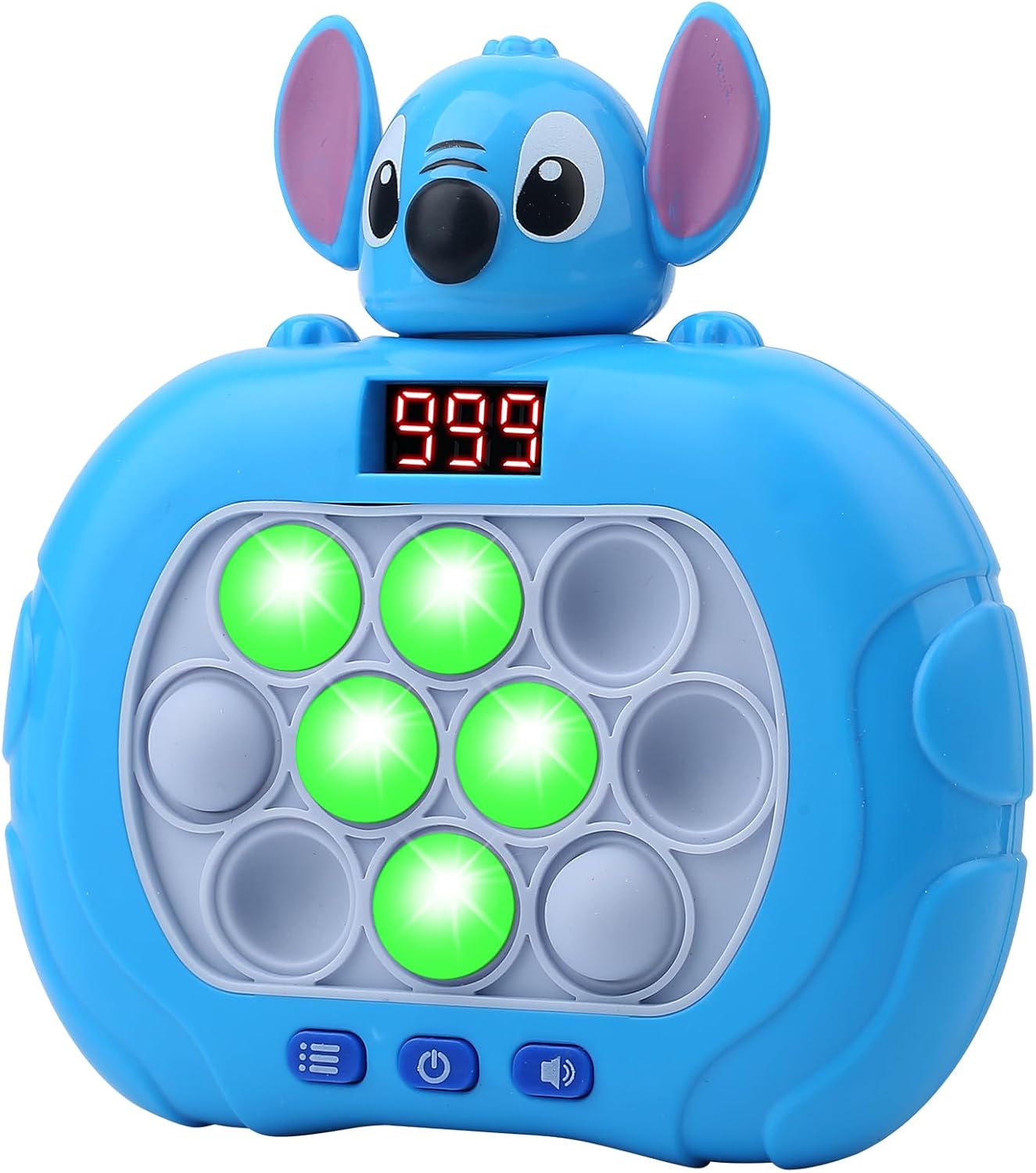Fast Push Bubble Game Quick Push Pop It Light up Pop Fidget Toys with Led Screen Handheld Educationa Sensory Toys Kids Boys and Girls Teens Best Party Favors