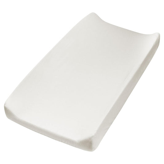 HonestBaby Girls Organic Cotton Changing Pad Cover, Sugar Swizzle, One Size
