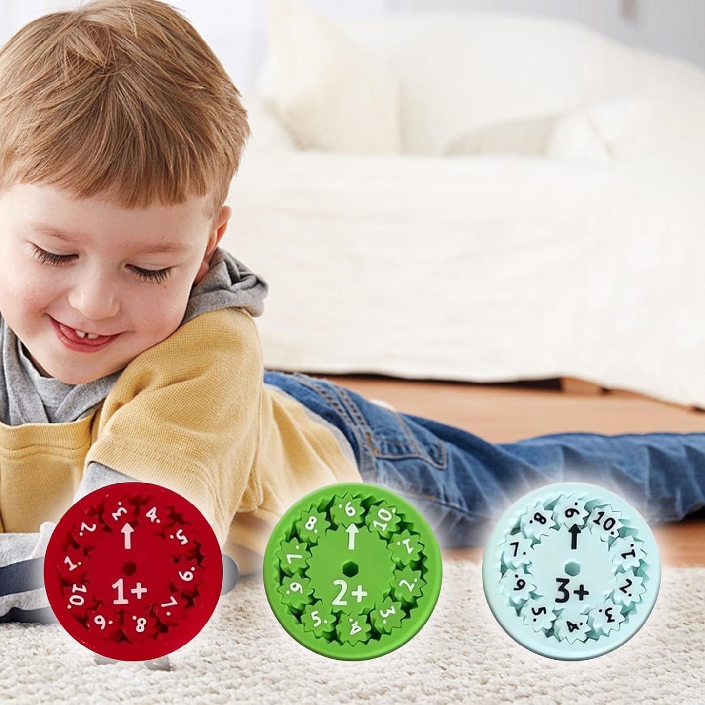 2024 New Math Fidget Spinners, Math Fact Fidget Spinners for Fidgeting Funny Learning Math Spinner(Addition Subtraction)